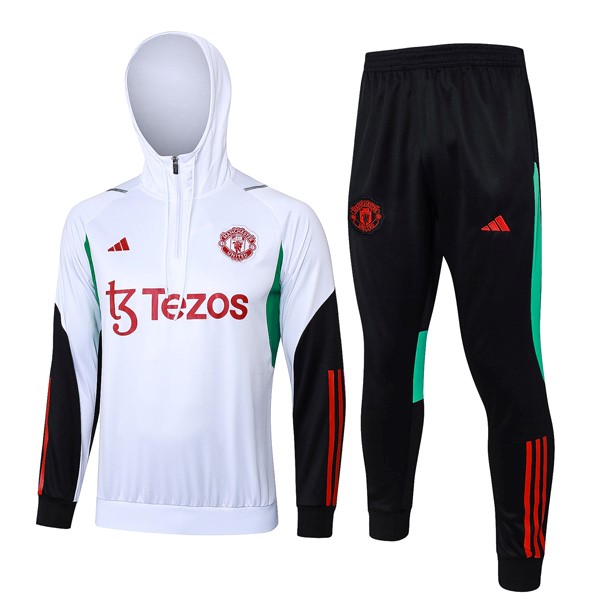 Hoodies Manchester United 2024 Weiß 2